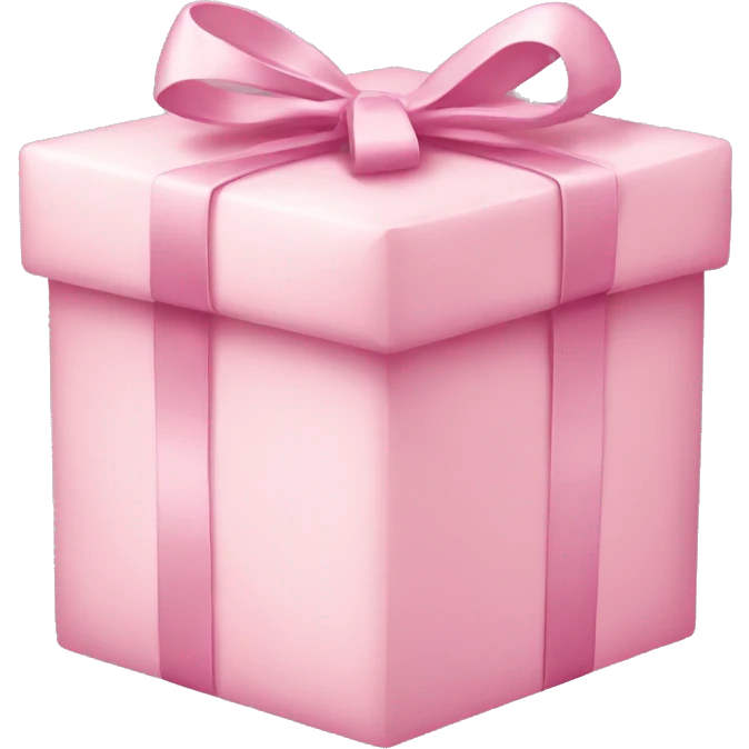 Light pink present emoji
