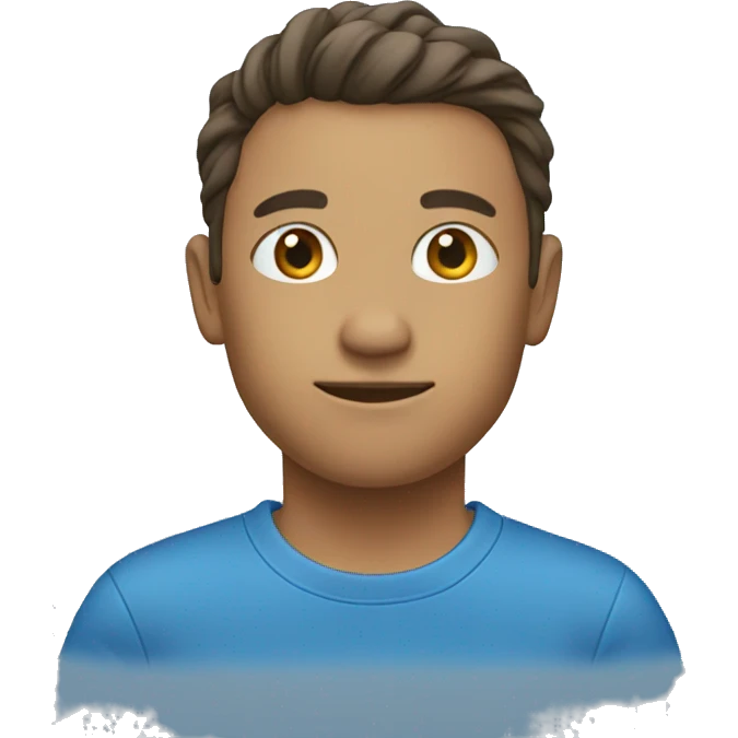 a blue t-shirt emoji