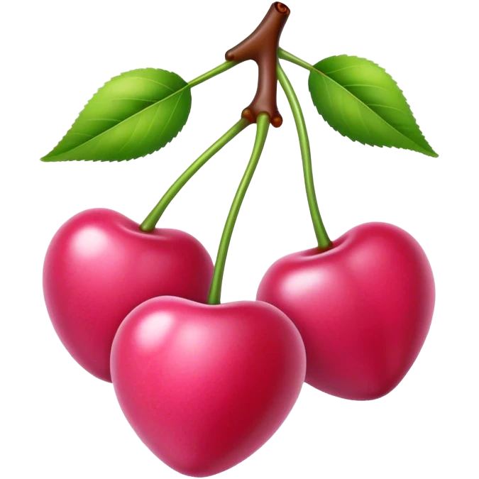 pink cherrys emoji