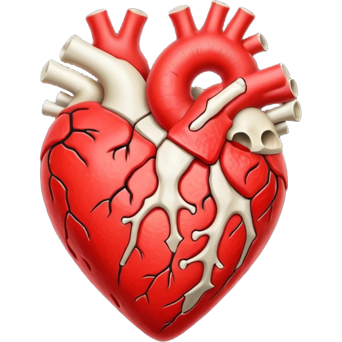  heart with a bone through it emoji