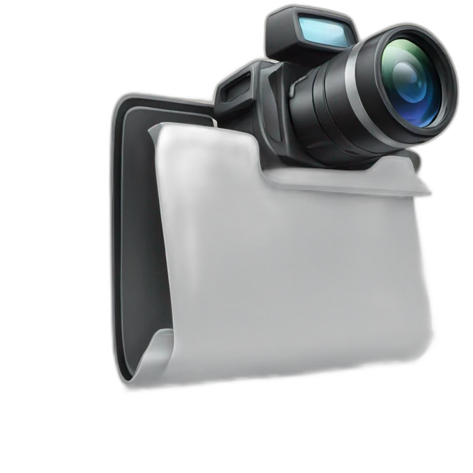 Folder with video camera emoji