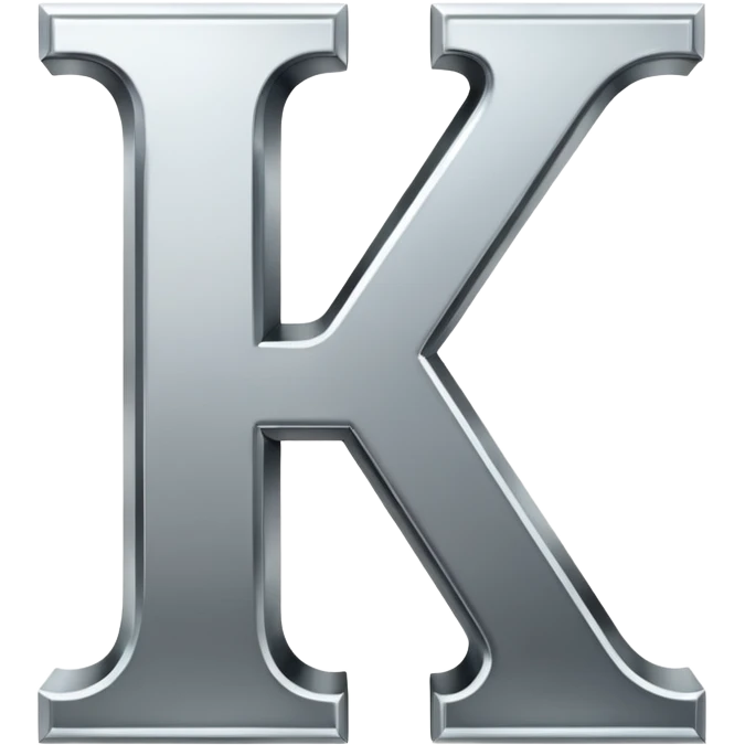 the letters  K. emoji