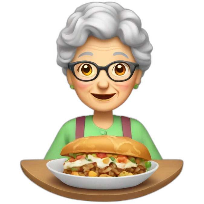 Granny's menu emoji