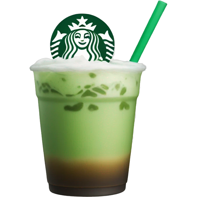 Starbucks iced matcha latte emoji