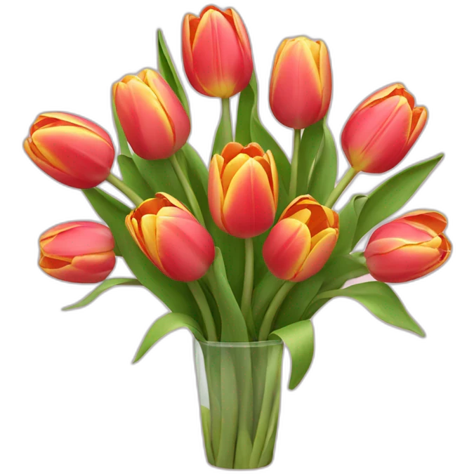 bouquet of tulips emoji