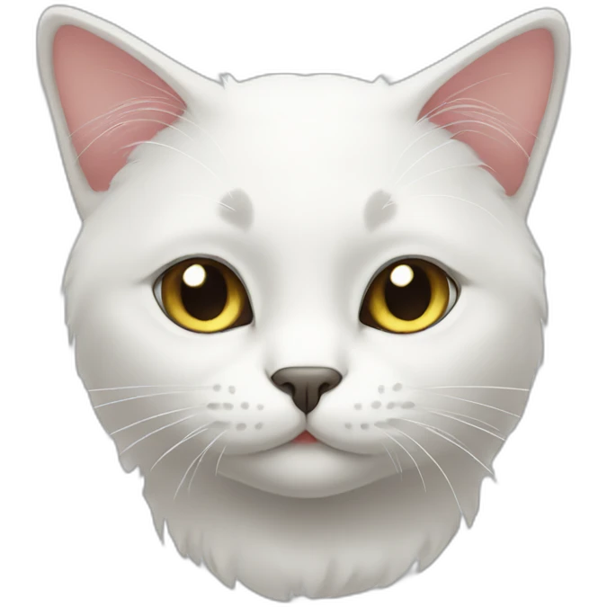 Black-white cat emoji