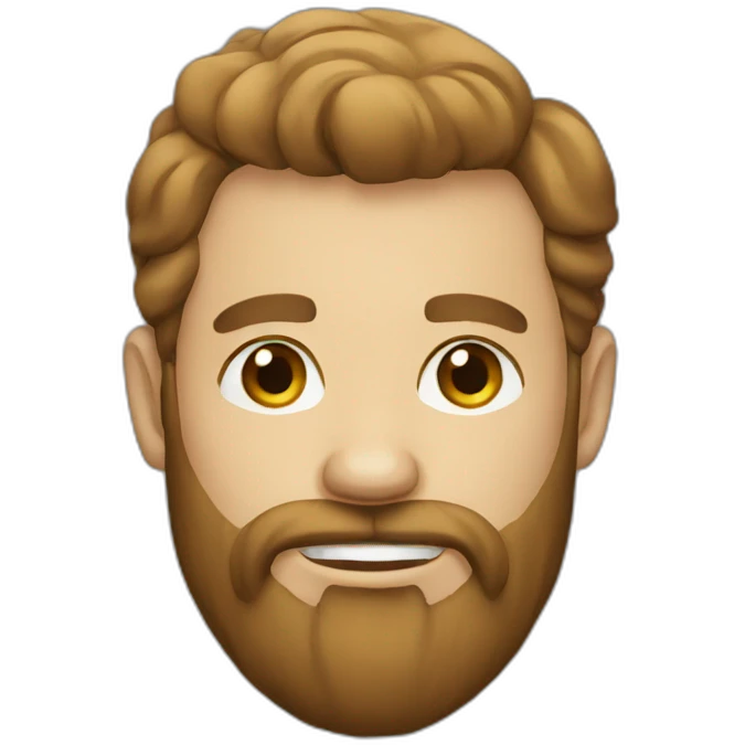 Beard man emoji