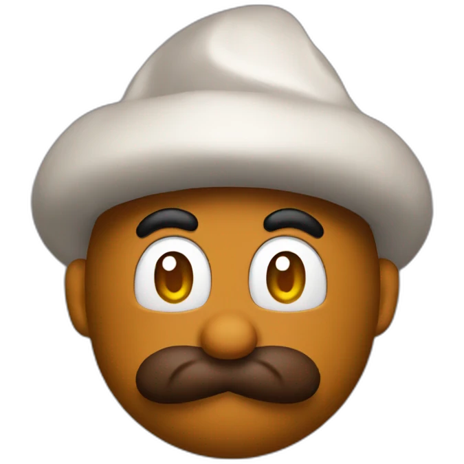 Poop hat Mario  emoji
