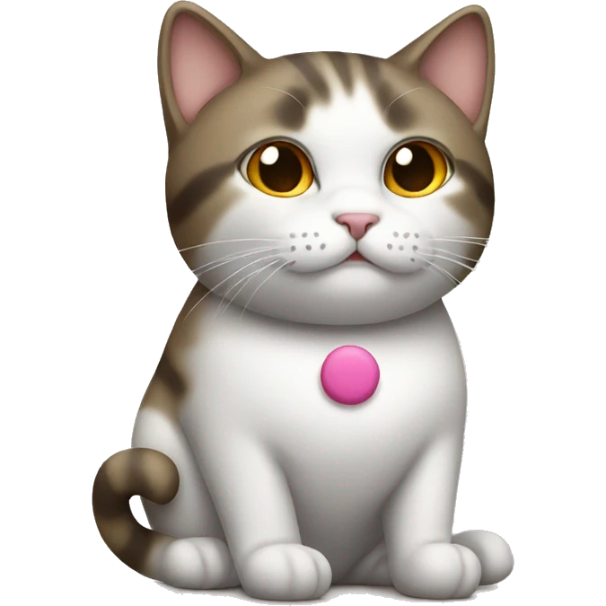 cat sitting on a pill emoji