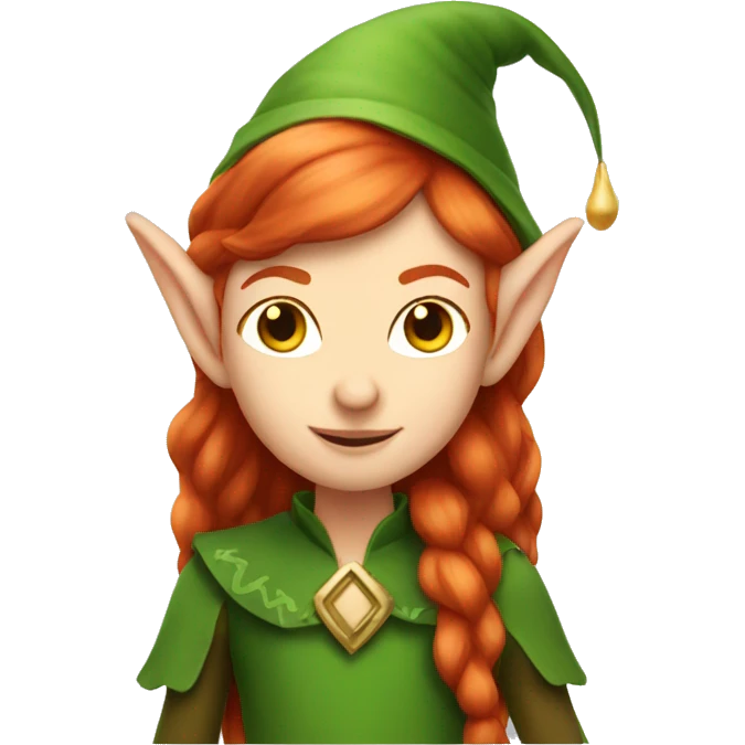 Redhead elf emoji