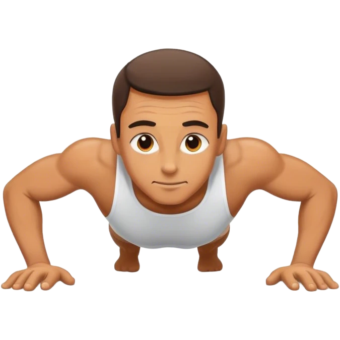 Man doing pushups emoji