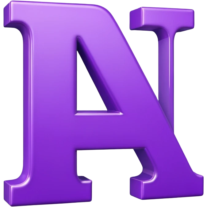 purple capital letter N alphabet emoji