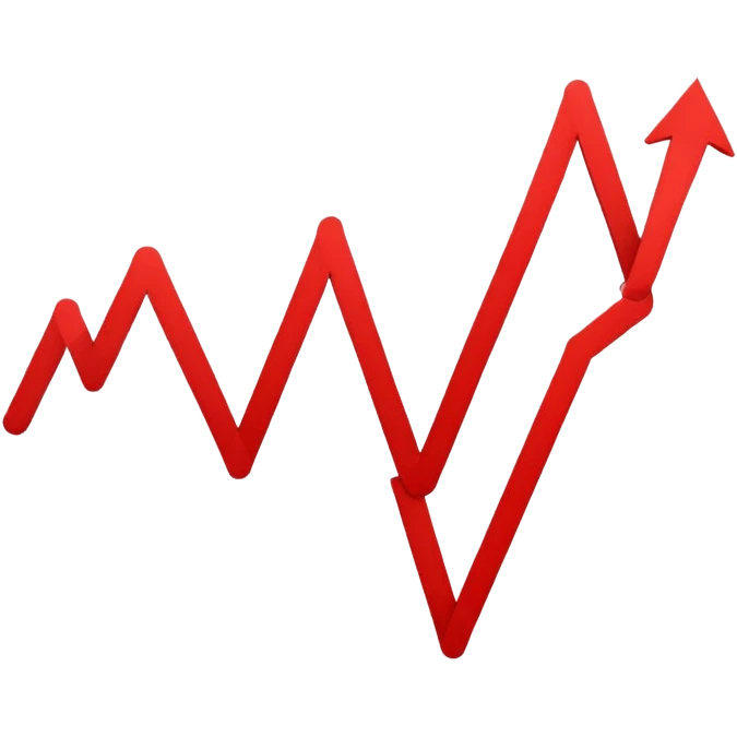 downward trending graph with decreasing values emoji