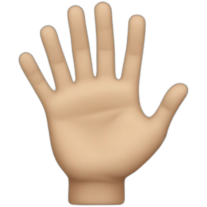 hand stop emoji