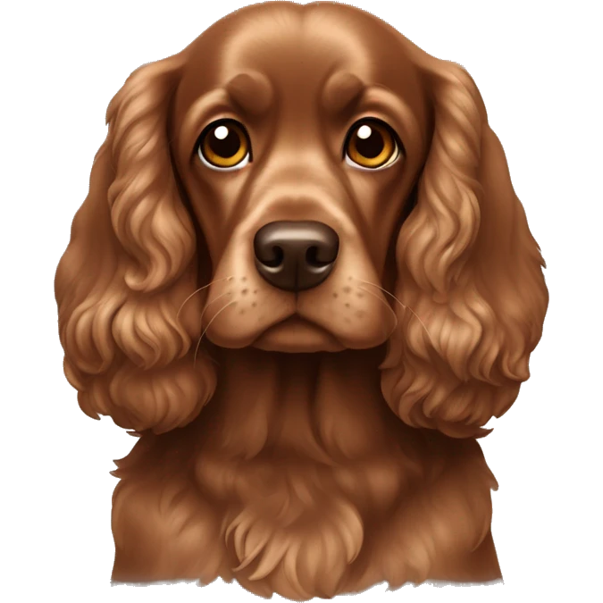 brown cocker spaniel  emoji