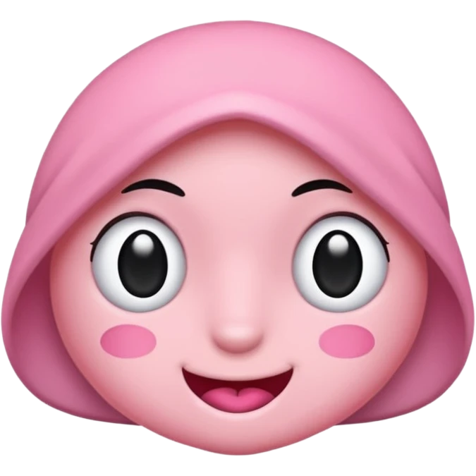 Pembe bir kuyruk emoji