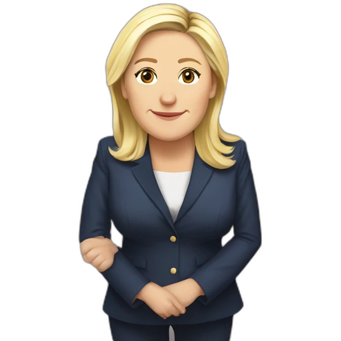 Marine Le Pen enceinte emoji