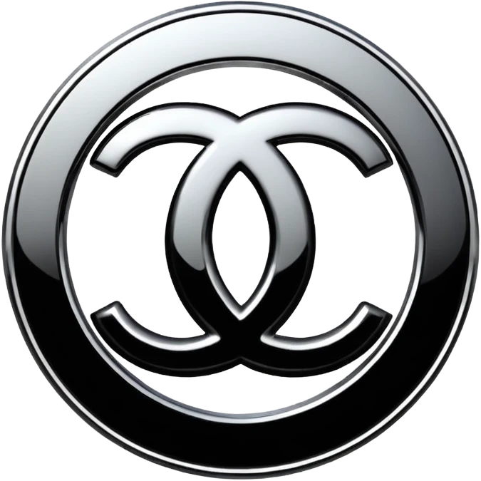 Chanel sport logo chrome glossy emoji