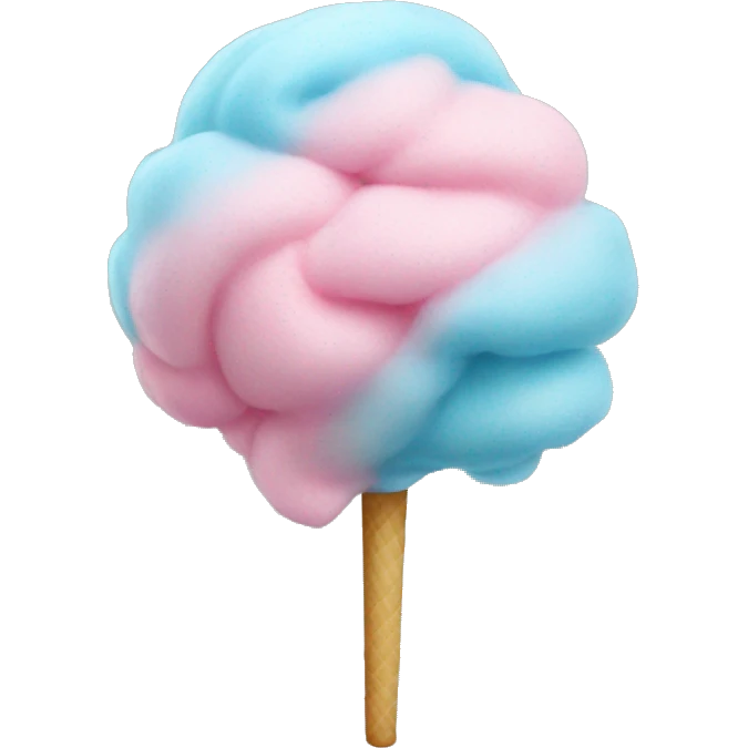 Realistic cotton candy emoji