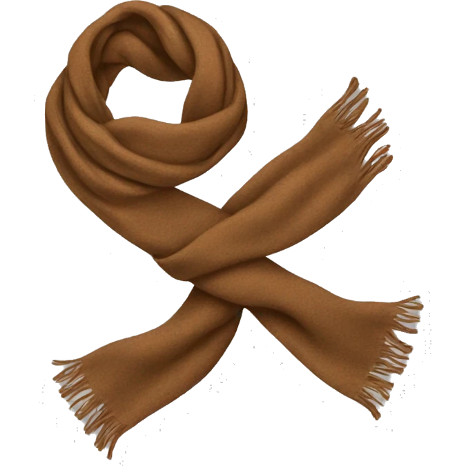Brown scarf  emoji