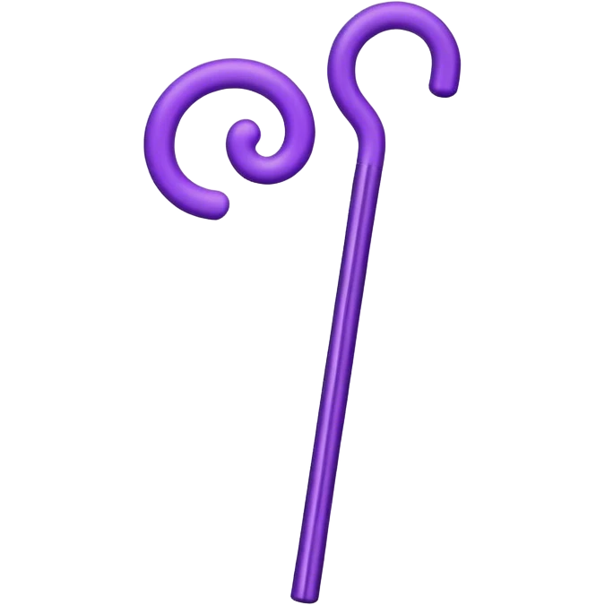 Purple cane emoji