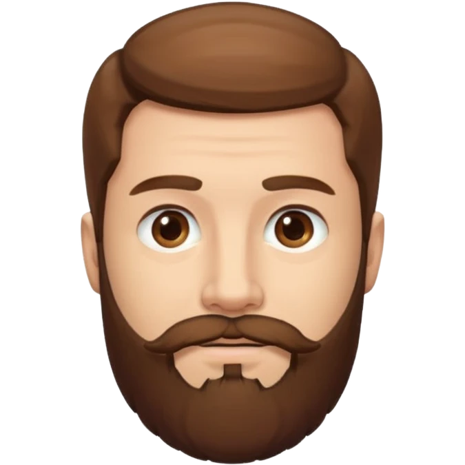 the man with a beard only on his chin emoji