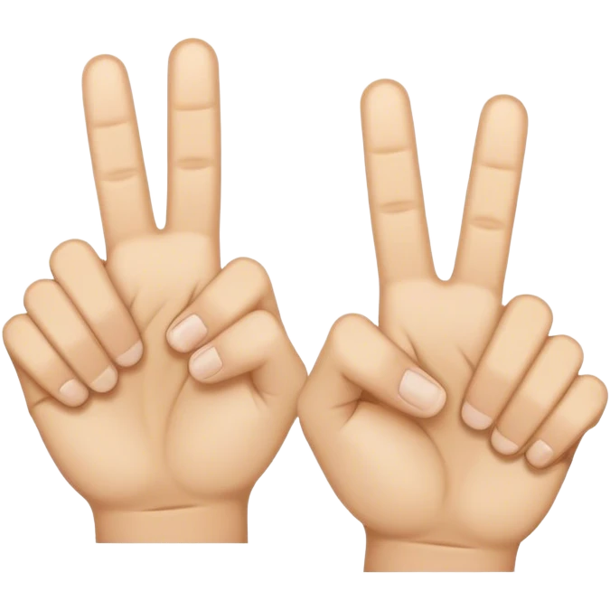 A hand with two thumbs of which one points up and the other down emoji