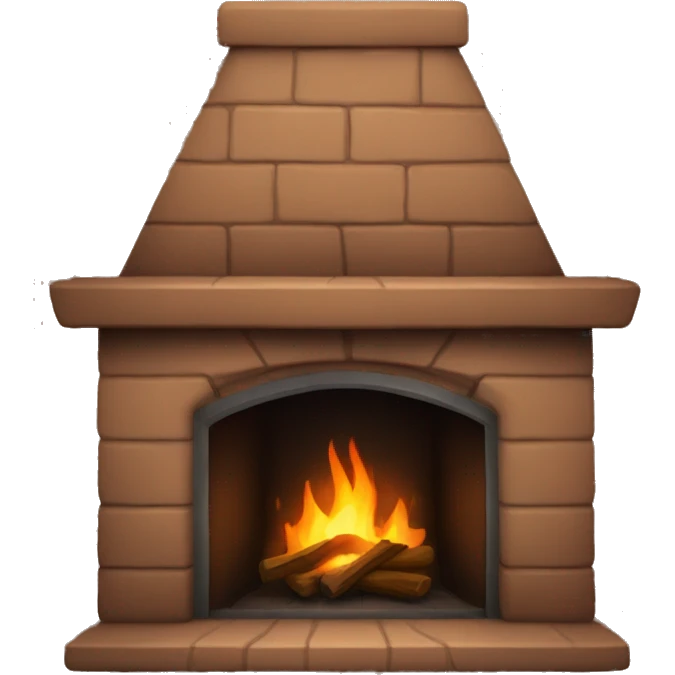 cozy brown fireplace emoji