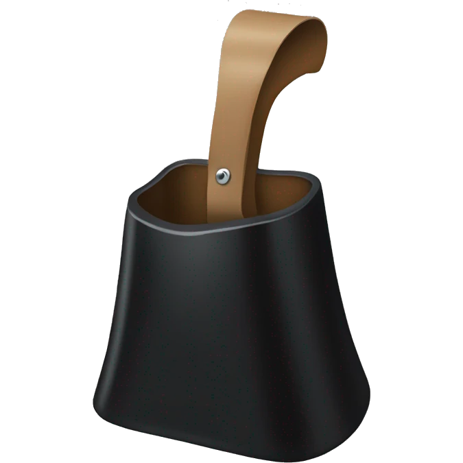 Black cowbell emoji