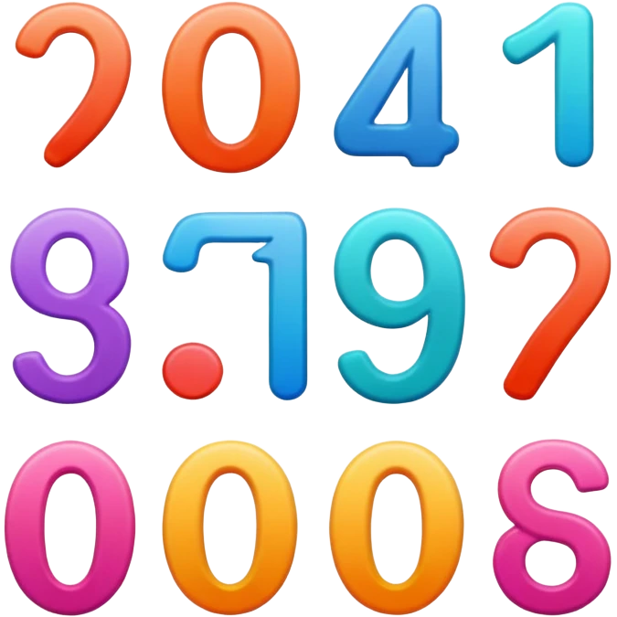 numbers emoji