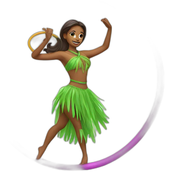 Hula Hoop dancer emoji