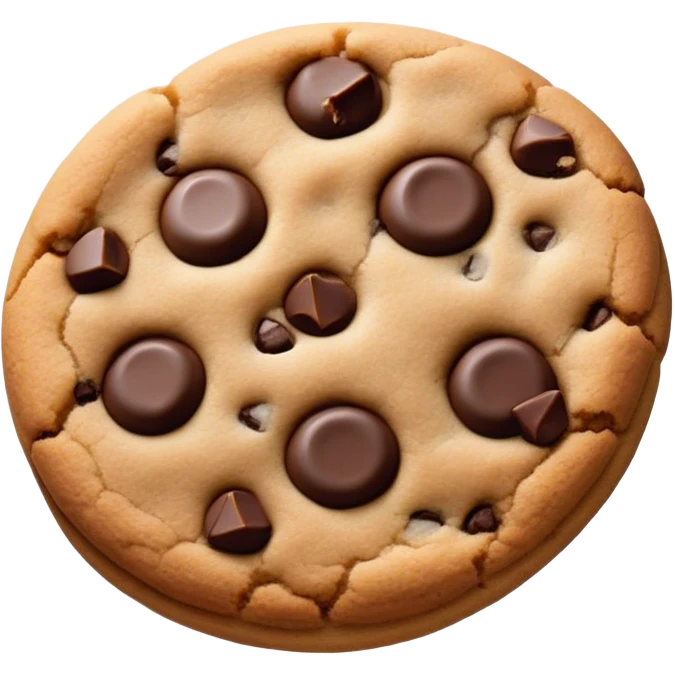 Chocolate chip cookie emoji