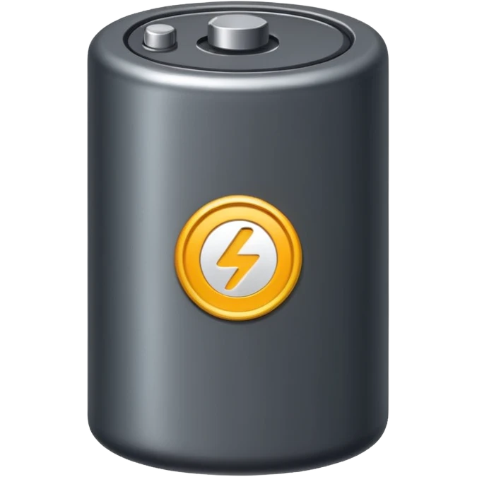 realistic big battery emoji