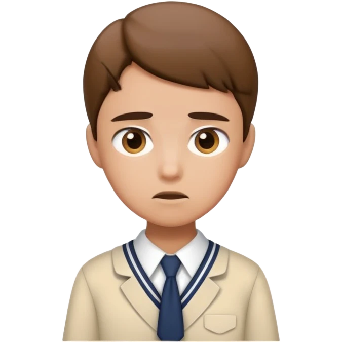 Sick of school emoji