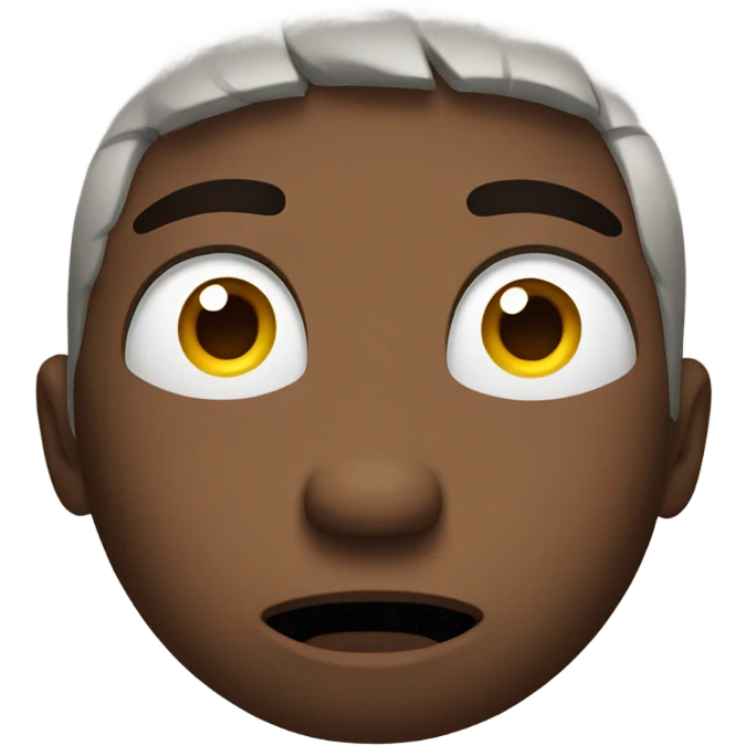 face looking up in distress emoji