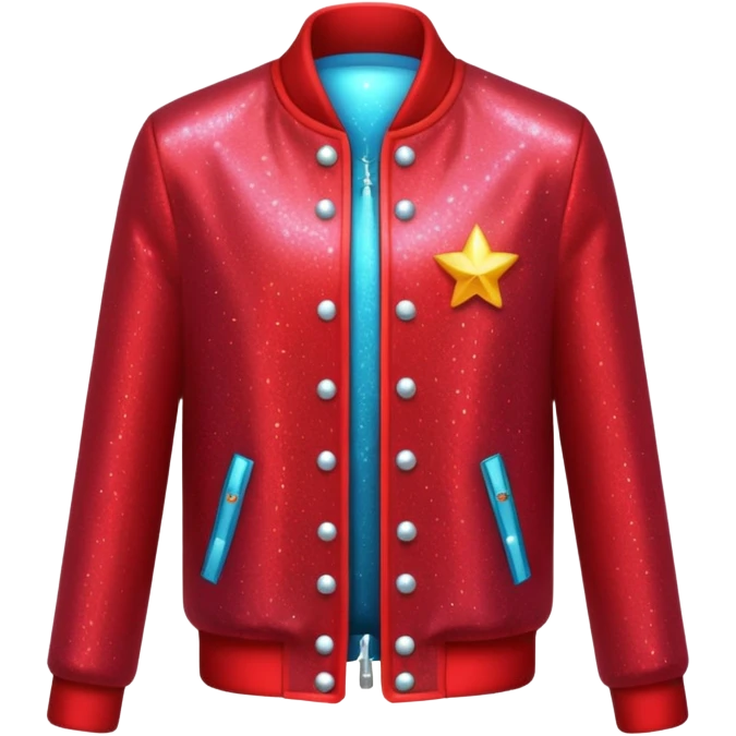 red sparkling jacket emoji