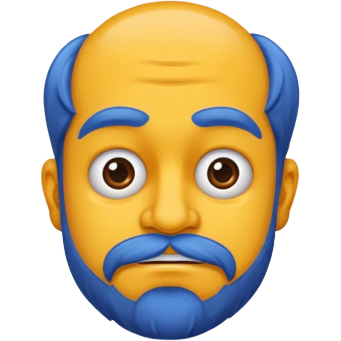 caricature style paint emoji
