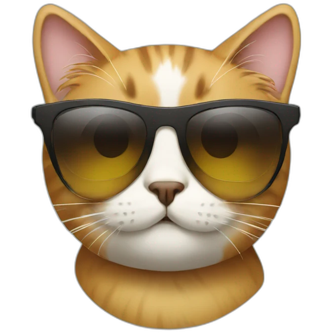 Cat with sunglasses emoji