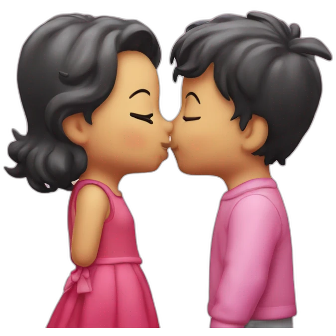 Hello kitty kissing dear daniel emoji