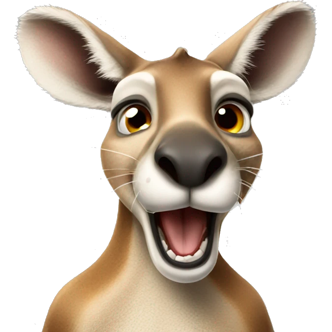 growling kangaroo emoji