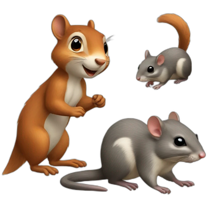 squirrel and rat emoji