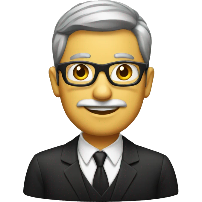 Principal WITH BLACK glass emoji