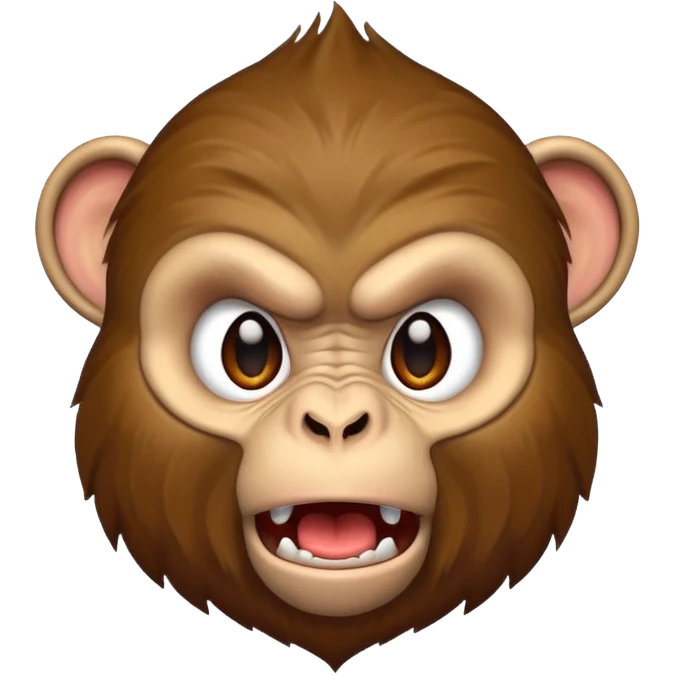 angry monkey emoji