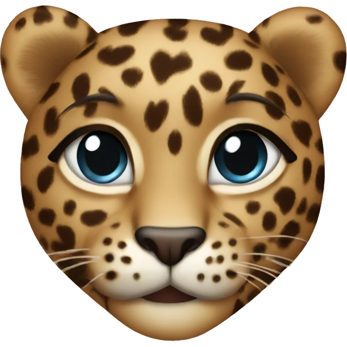 heart leopard emoji