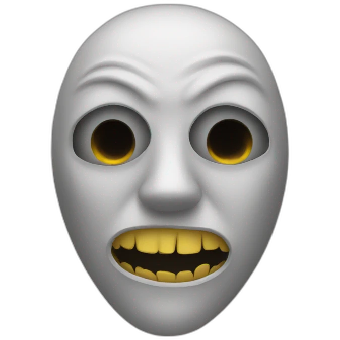Scary mask emoji