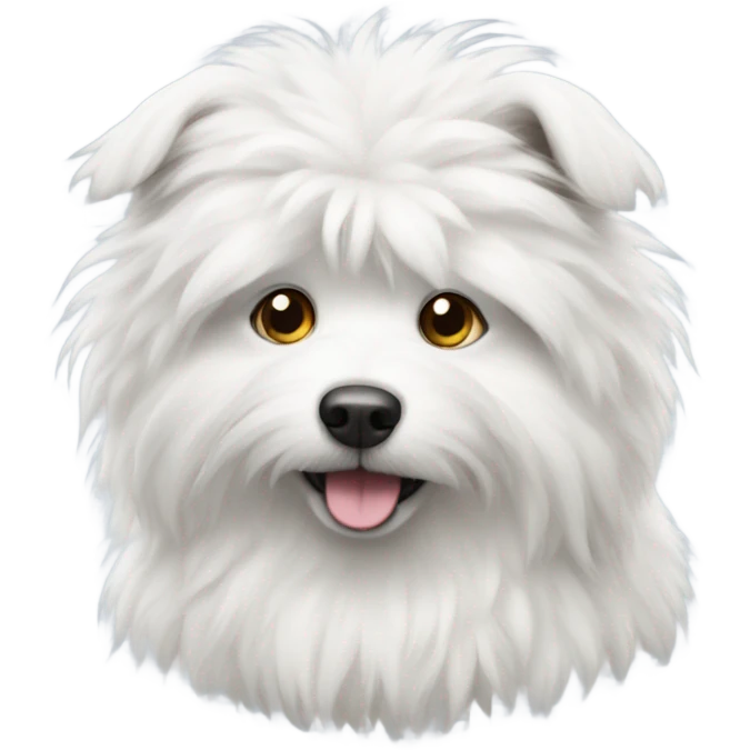 white fluffy dog emoji