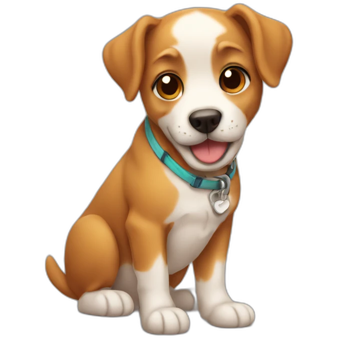 Cute dog emoji