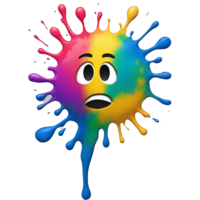 Paint splat emoji