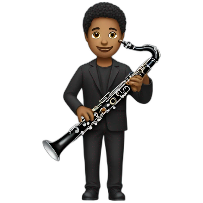  Bb clarinet player emoji