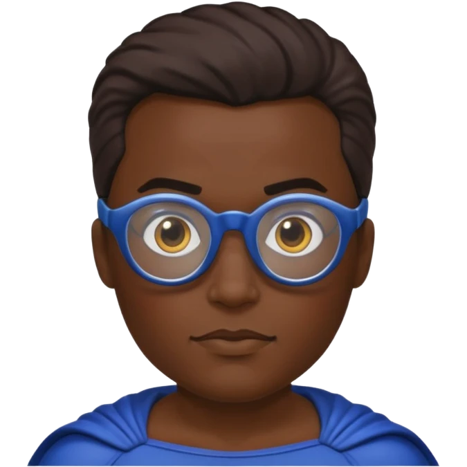 Glasses-Wearing super Heroe emoji